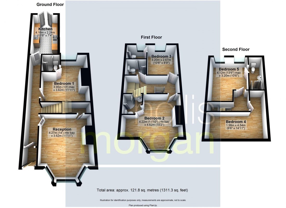 Floorplan for 5 BED / 5 BATH HMO  ( £35k pa ) - REDFIELD