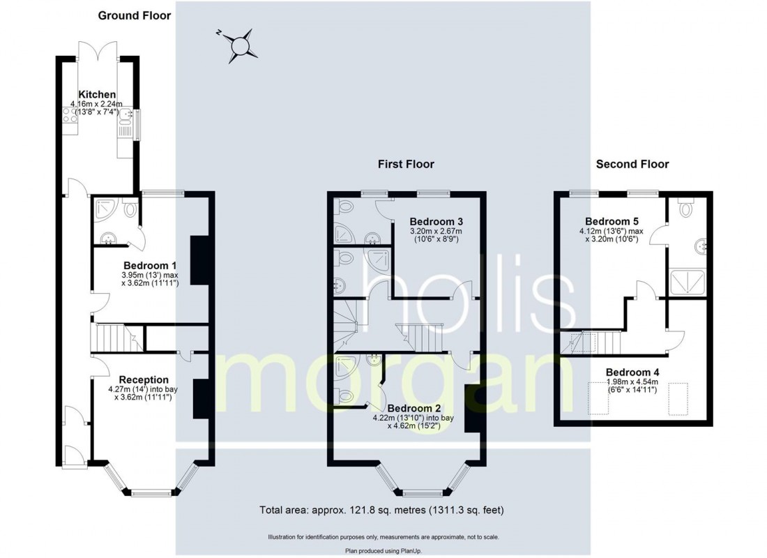Floorplan for 5 BED / 5 BATH HMO  ( £35k pa ) - REDFIELD