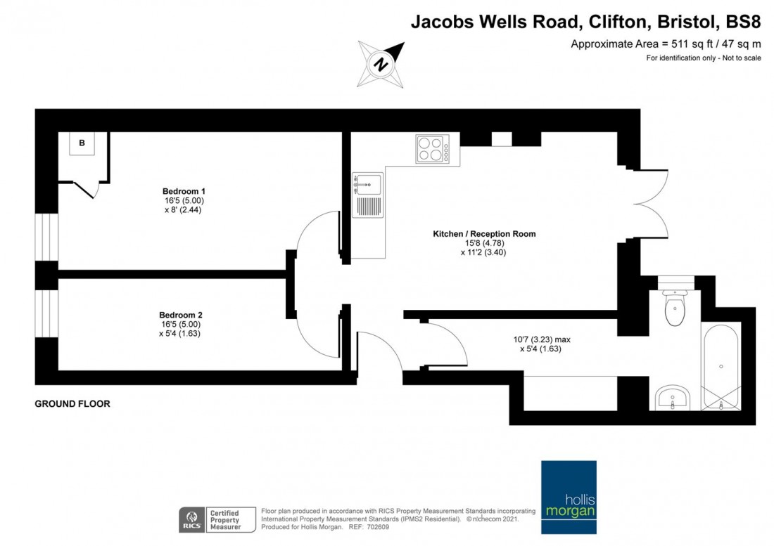 Floorplan for Jacobs Wells Road, Clifton
