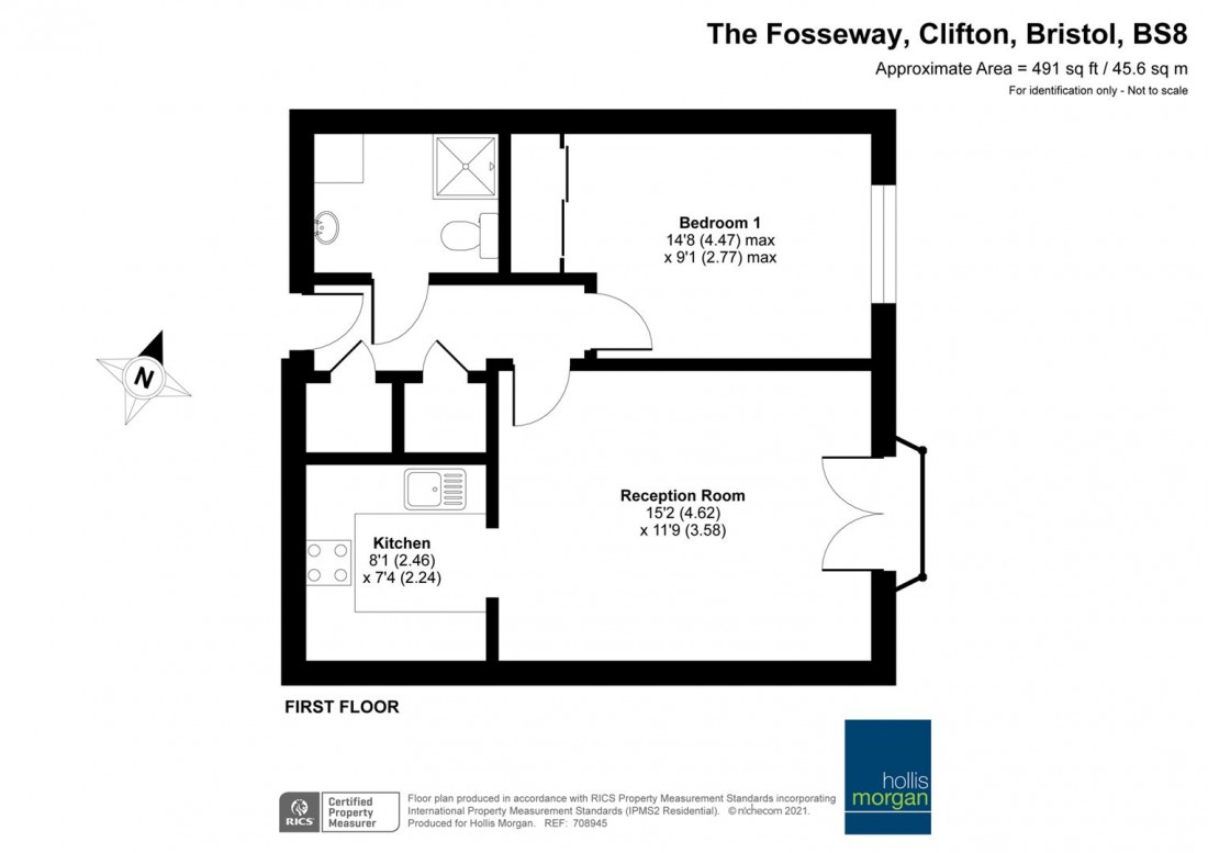 Floorplan for Fosseway Court, Clifton