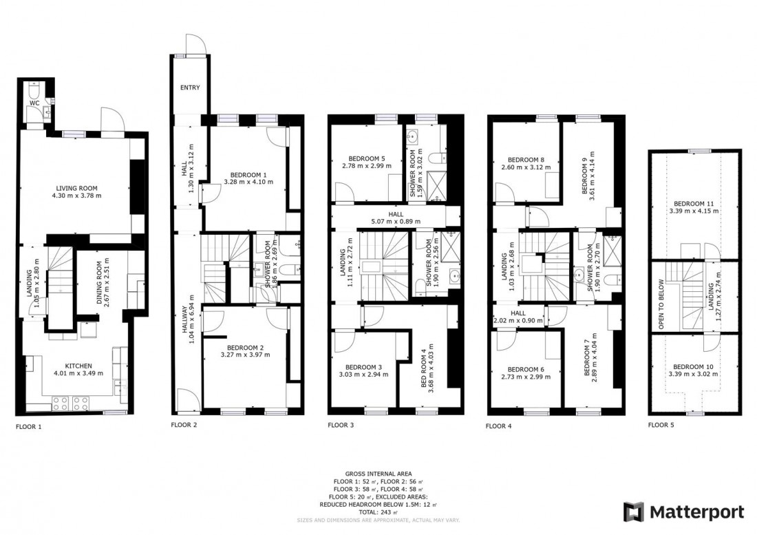 Floorplan for 11 BED HMO - REDCLIFFE