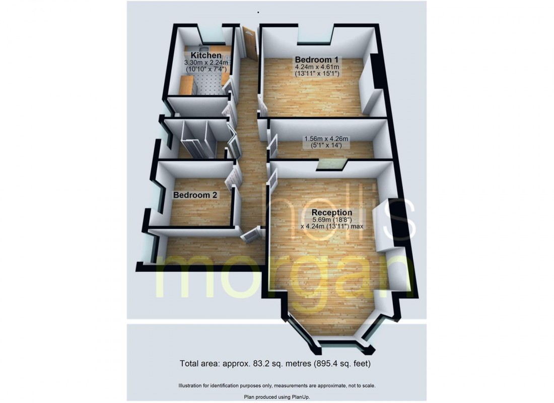 Floorplan for FREEHOLD BLOCK OF FLATS - CLIFTON