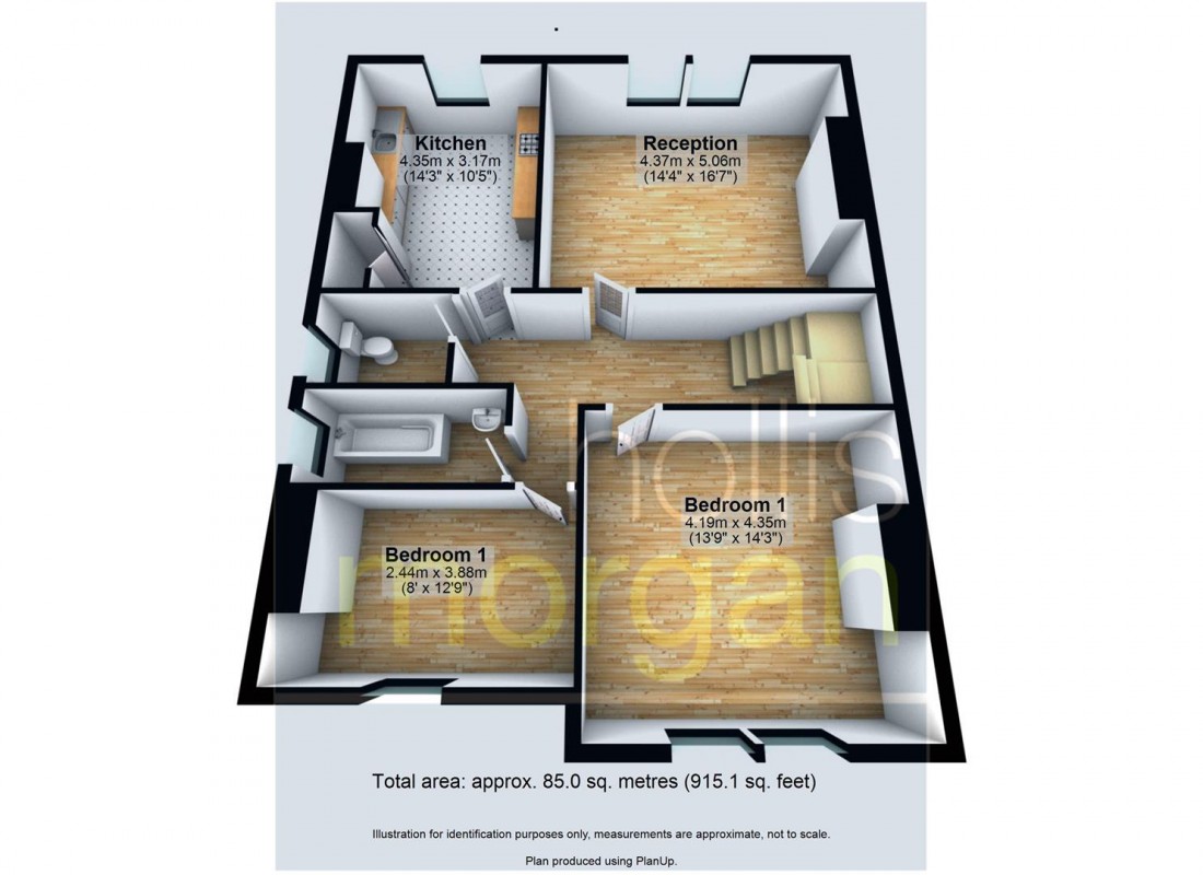 Floorplan for FREEHOLD BLOCK OF FLATS - CLIFTON