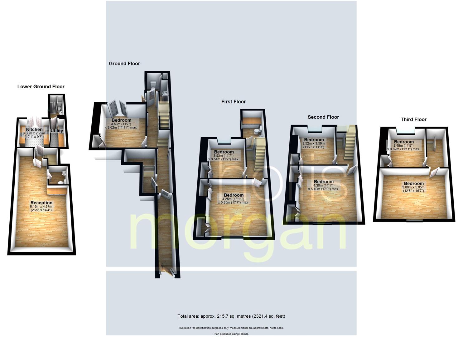Floorplans For 7 BED HMO ( £46k pa) STOKES CROFT