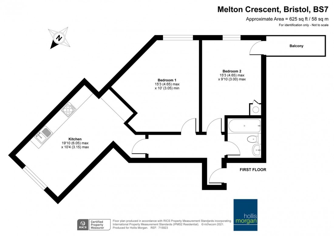 Floorplan for Bridge Walk, Horfield