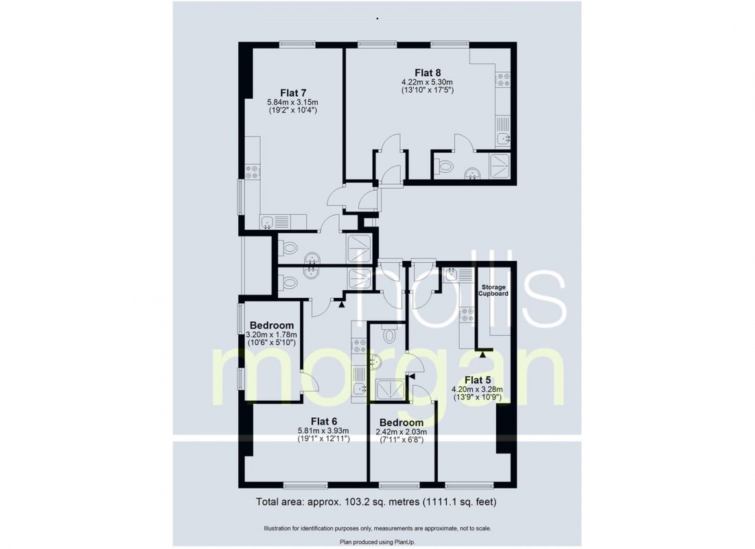 Floorplan for 4 X FLATS - £19,680 pa