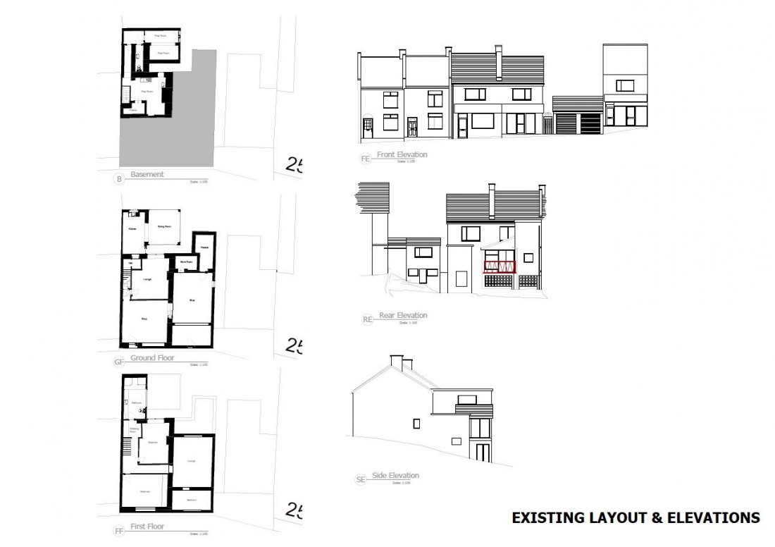 Floorplan for PLANNING GRANTED - 2 HOUSES - BS5