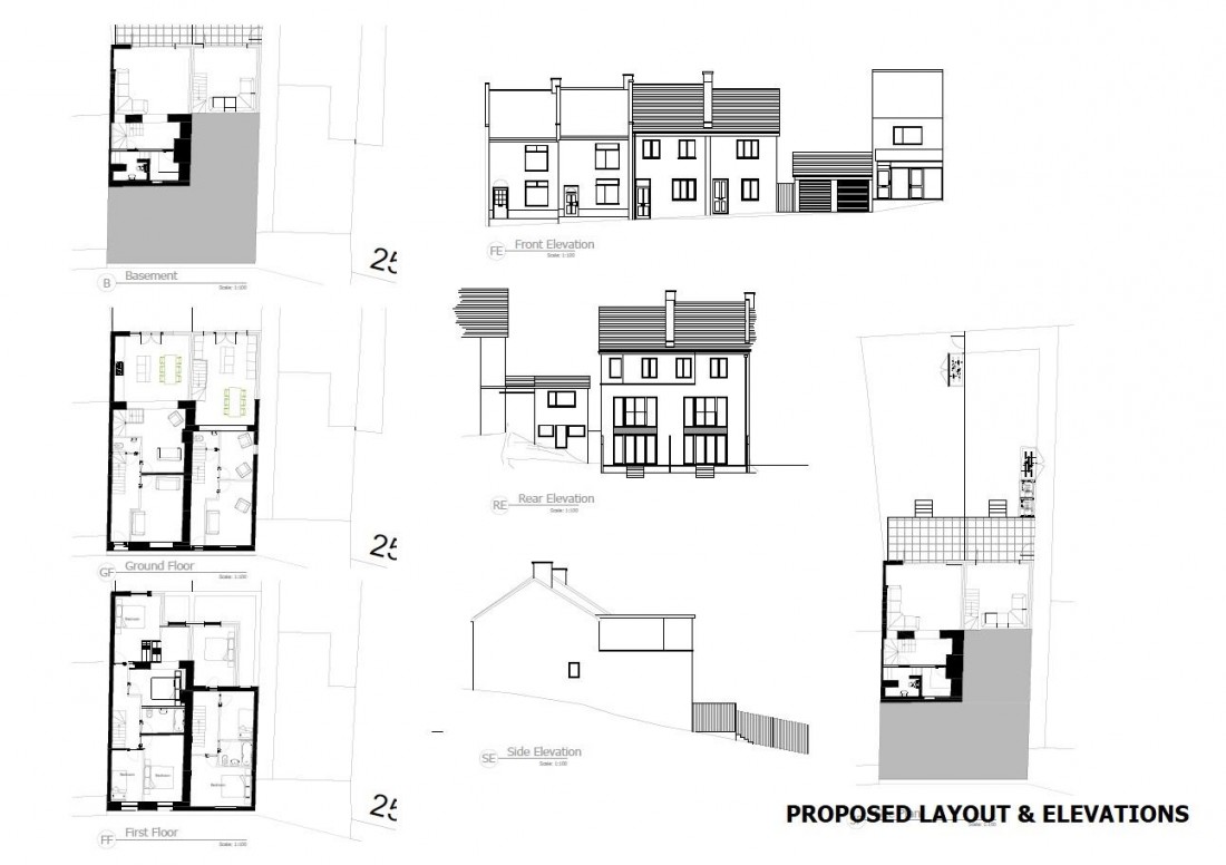 Floorplan for PLANNING GRANTED - 2 HOUSES - BS5