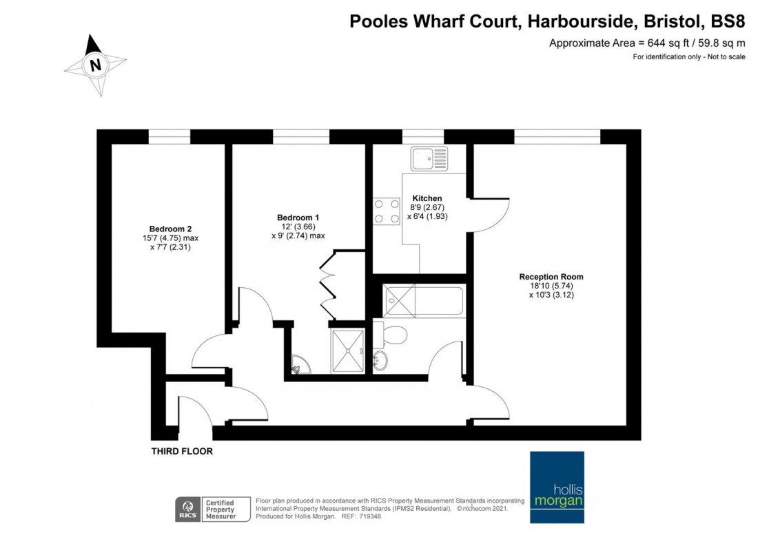 Floorplan for Pooles Wharf Court, Harbourside