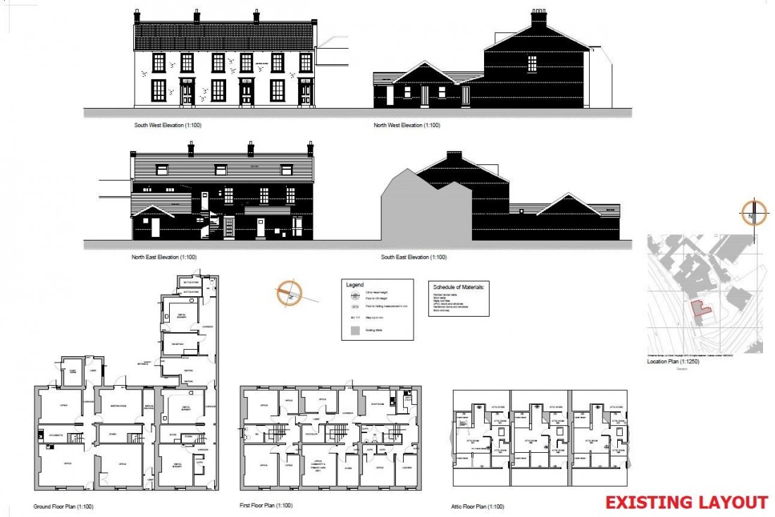 Floorplan for PLANNING GRANTED - 3 TOWNHOUSES