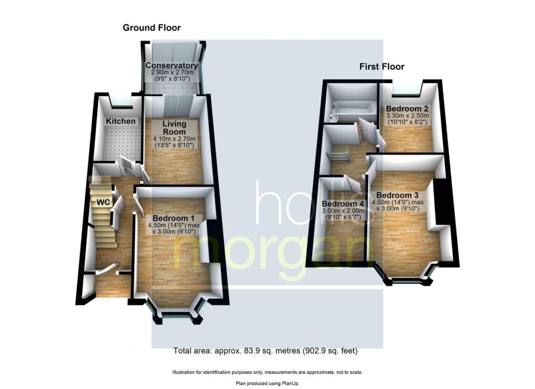 Floorplan for 4 BED ( £23K ) / FAMILY HOME / UPDATING