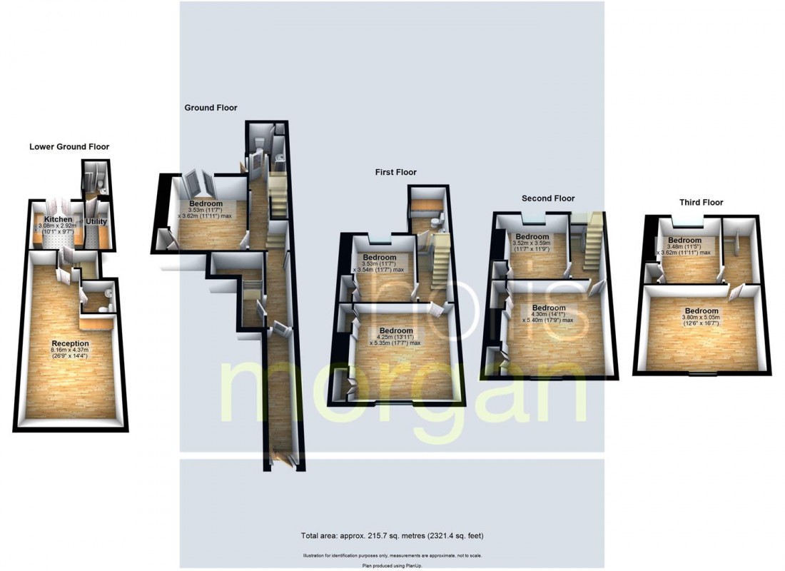 Floorplan for 7 BED HMO ( £46k pa) STOKES CROFT