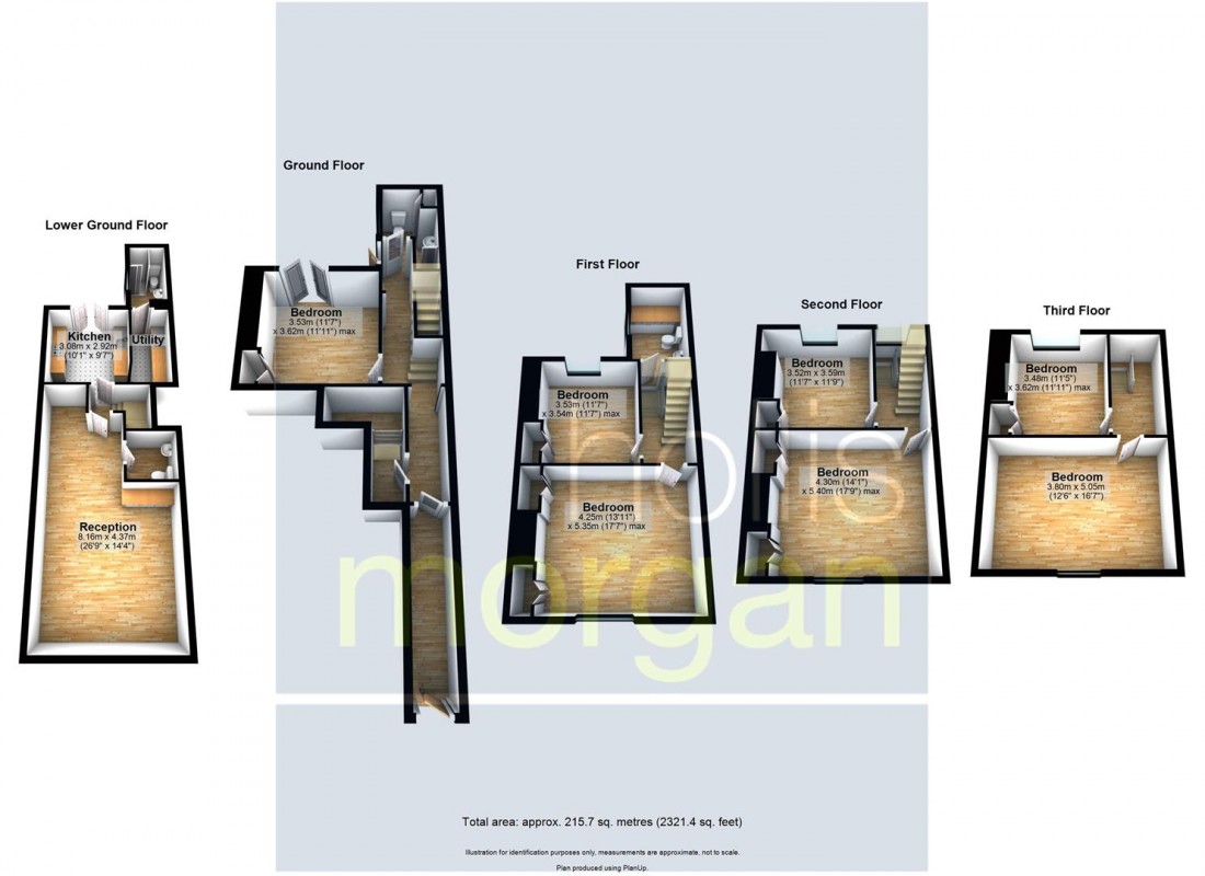 Floorplan for 7 BED HMO ( £46k pa) STOKES CROFT