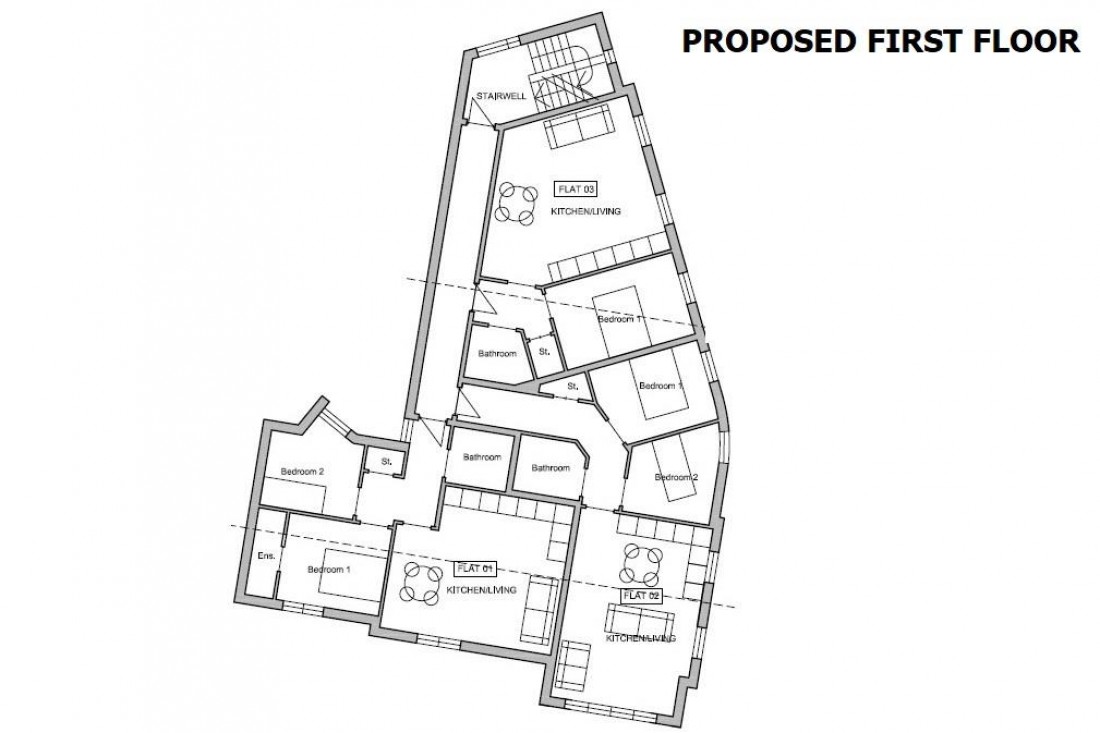 Floorplan for PP GRANTED 5 FLATS - GDV £900K