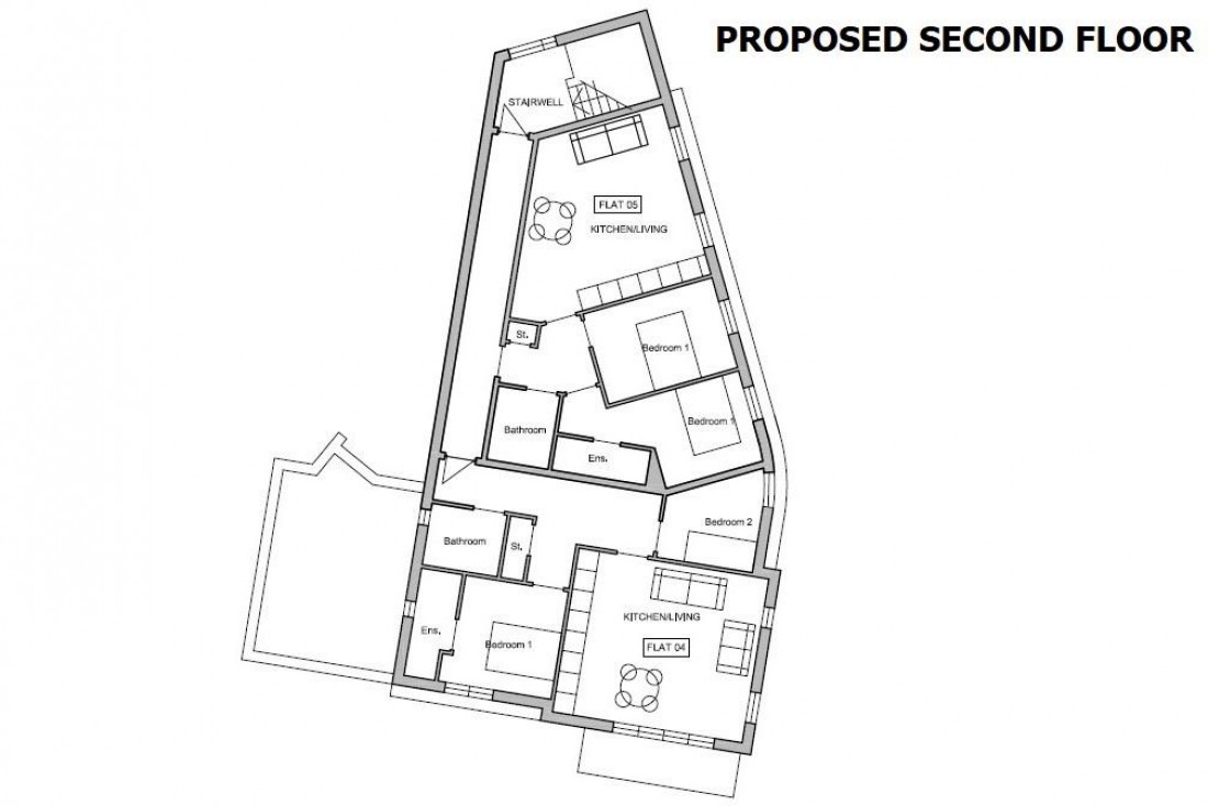 Floorplan for PP GRANTED 5 FLATS - GDV £900K