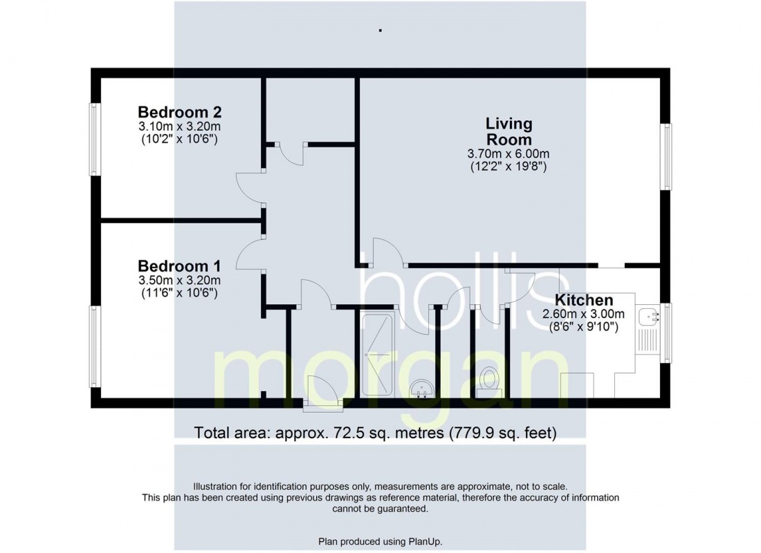 Floorplan for Kingston Road, Taunton, Somerset