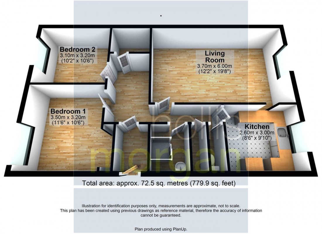 Floorplan for Kingston Road, Taunton, Somerset