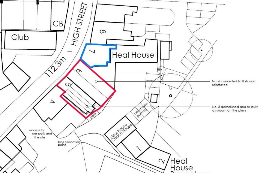 Floorplan for PLANNING GRANTED - 4 x 1 BED FLATS