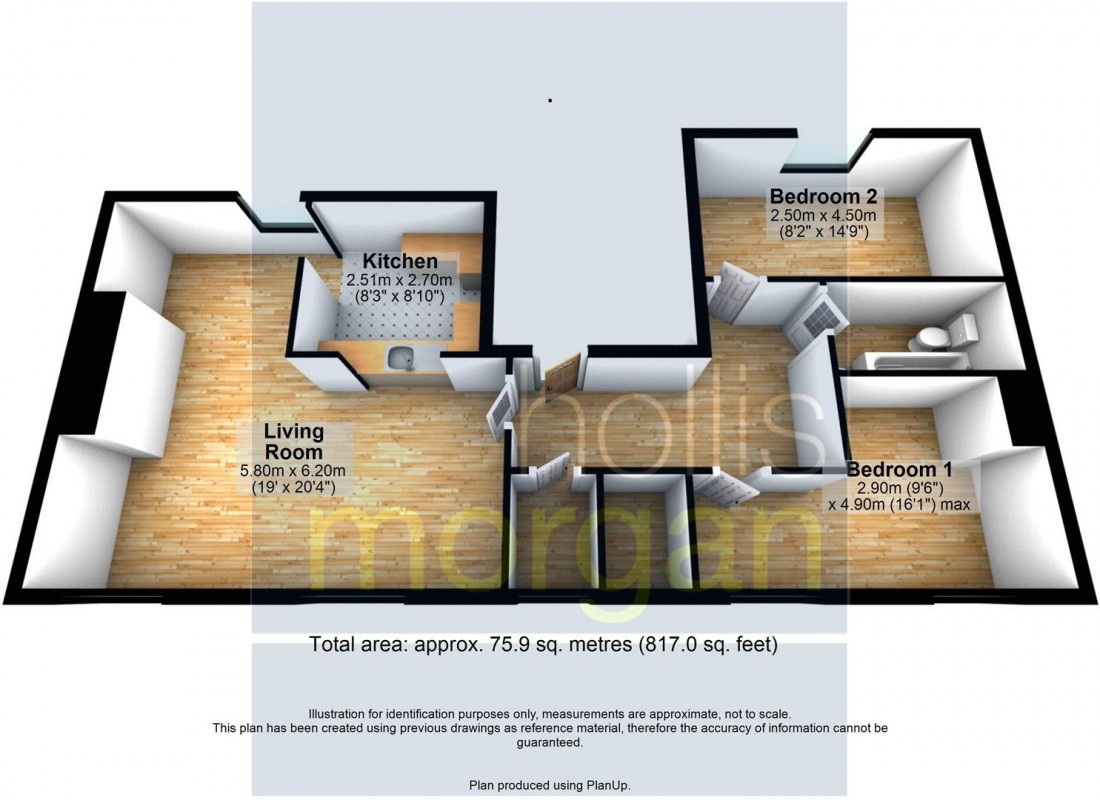 Floorplan for FLAT FOR BASIC UPDATING - BATH