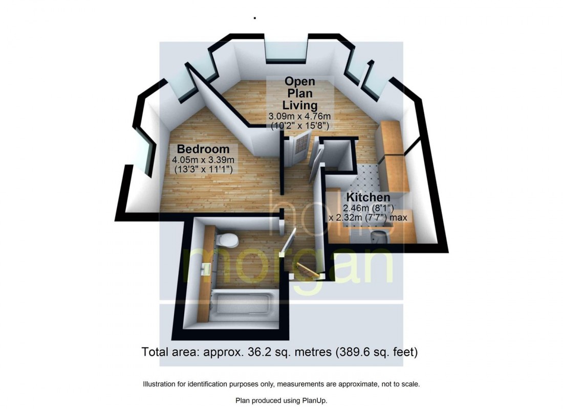 Floorplan for FLAT FOR BASIC UPDATING - MONTPELIER