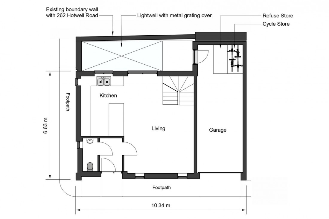 Floorplan for CLIFTON PLOT - DETACHED MEWS HOUSE