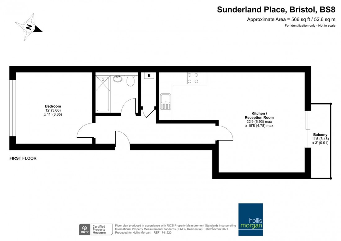 Floorplan for Sunderland Place, Clifton