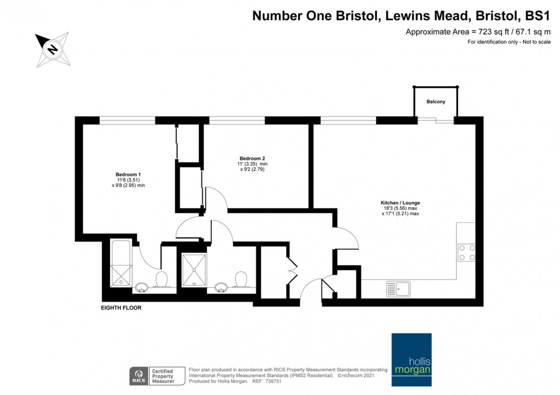 Floorplan for Lewins Mead, City Centre