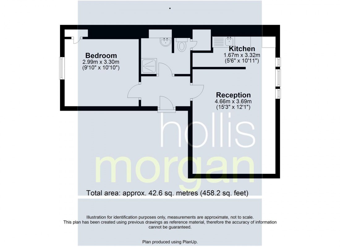 Floorplan for FLAT FOR UPDATING - CENTRAL BATH