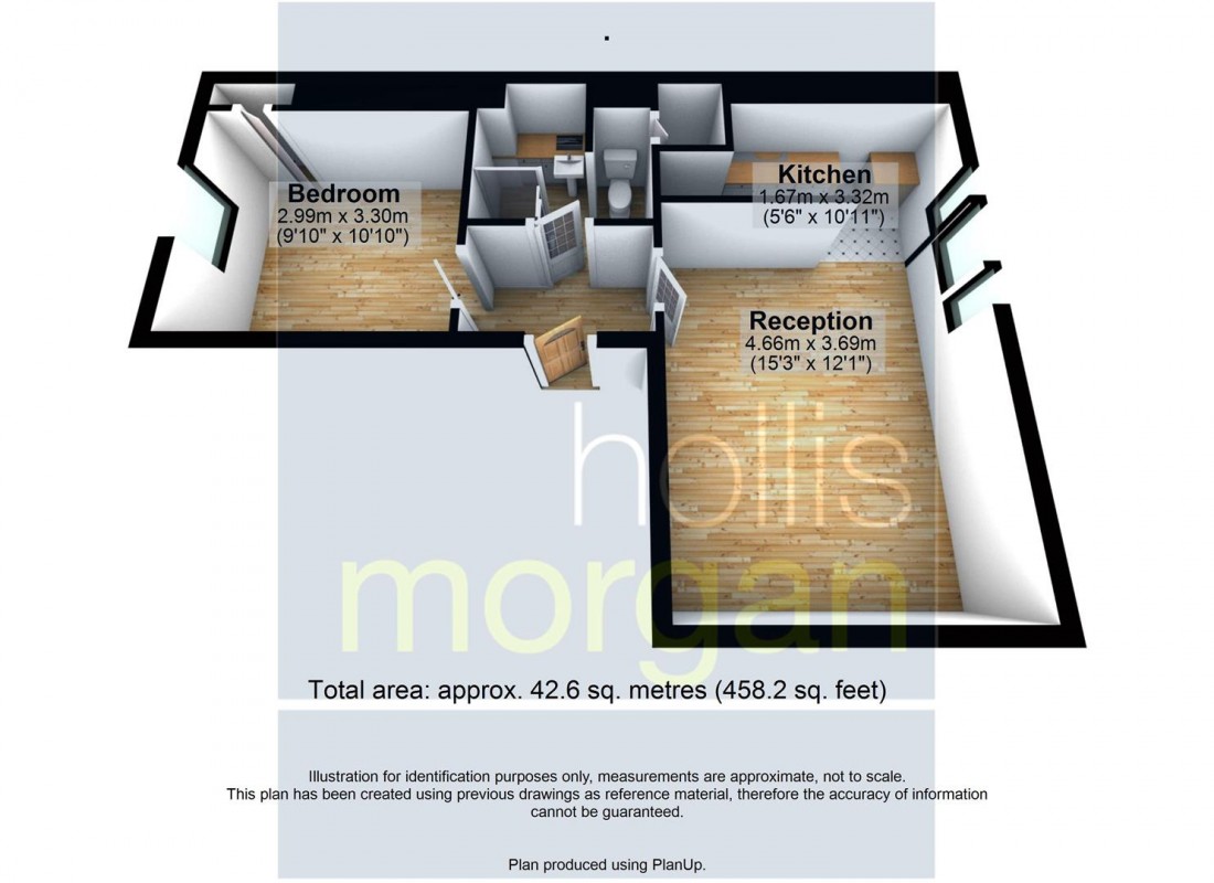 Floorplan for FLAT FOR UPDATING - CENTRAL BATH