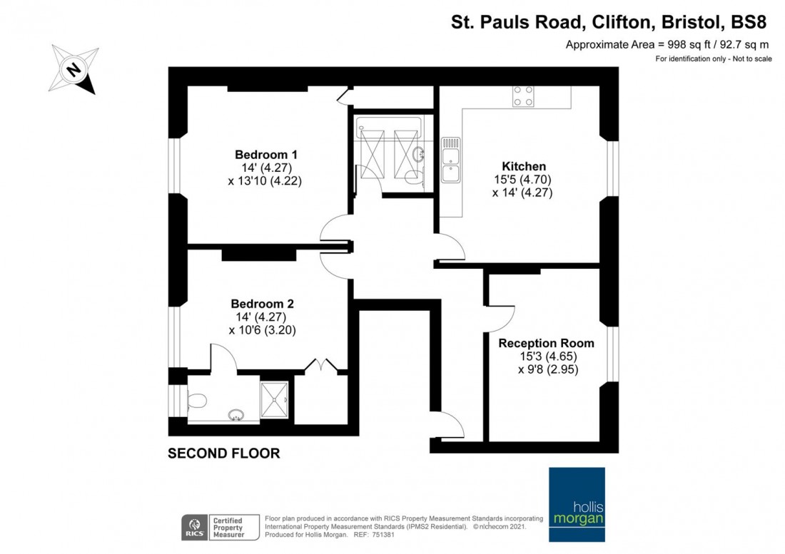 Floorplan for St. Pauls Road, Clifton