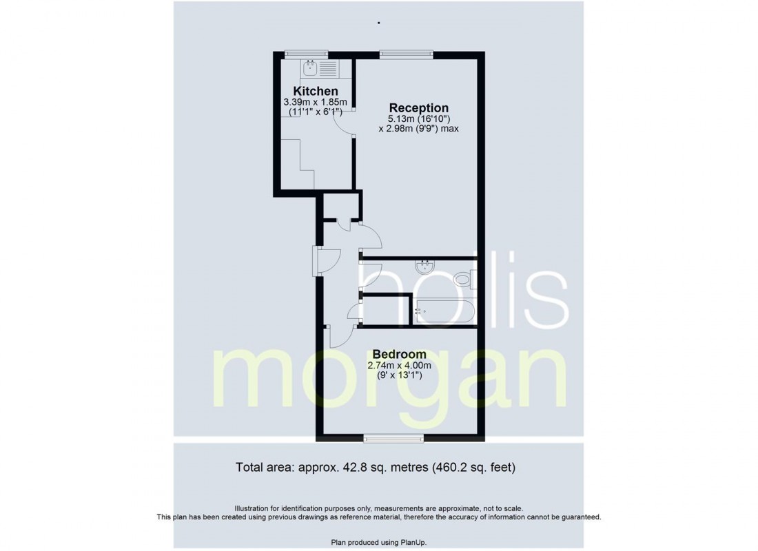 Floorplan for FLAT FOR UPDATING - PORTLAND PLACE