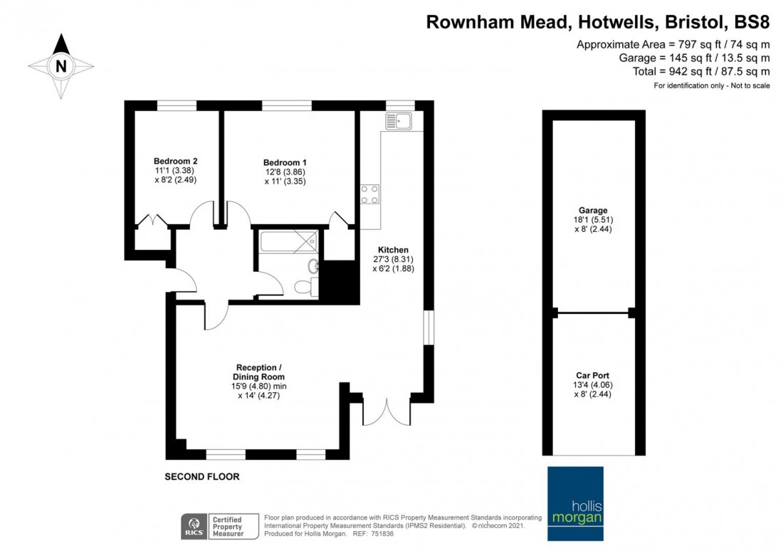 Floorplan for Rownham Mead, Hotwells