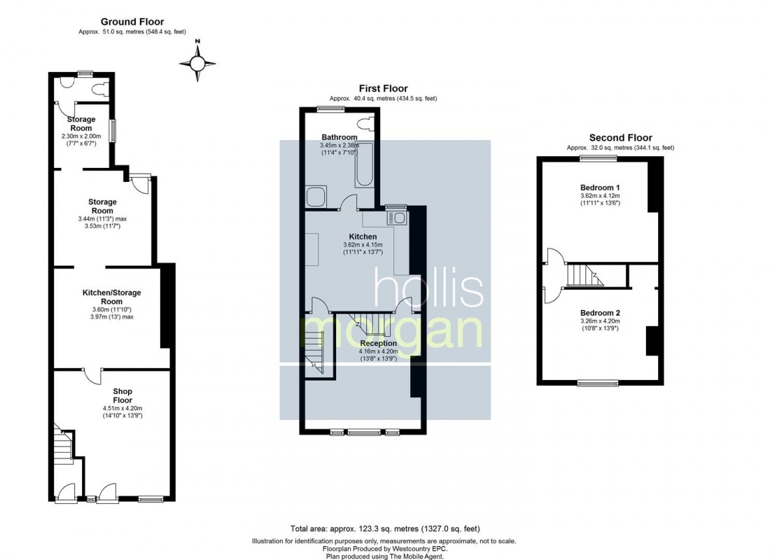 Floorplan for Church Road, St. George, Bristol