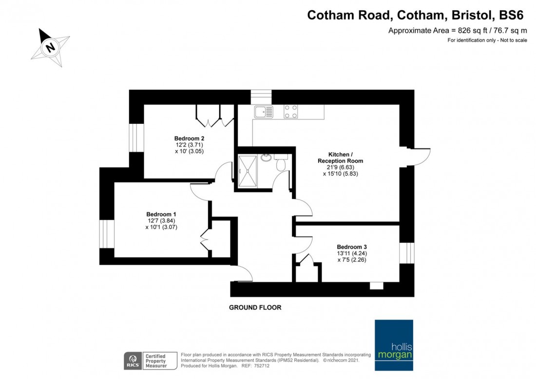 Floorplan for Cotham Road, Cotham