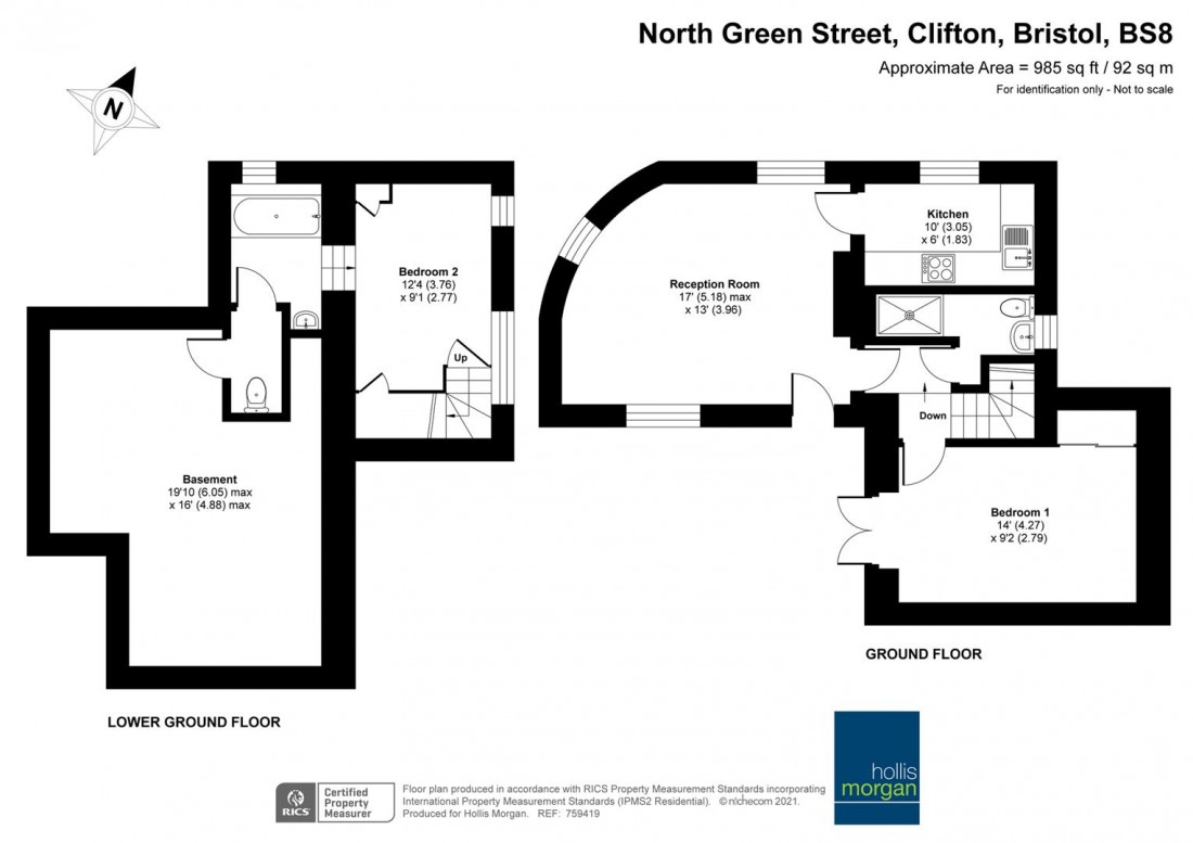 Floorplan for North Green Street, Clifton
