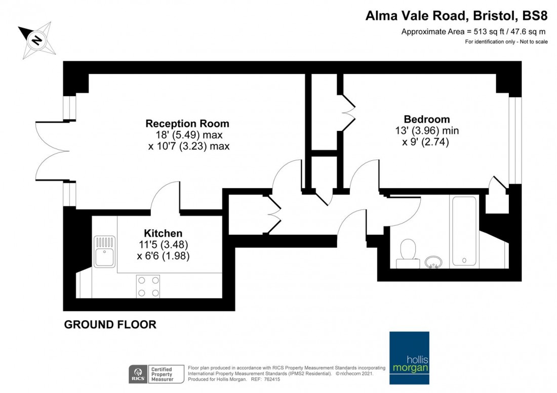 Floorplan for Alma Vale Road, Clifton