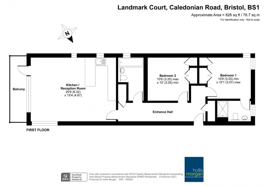Floorplan for Caledonian Road, Harbourside