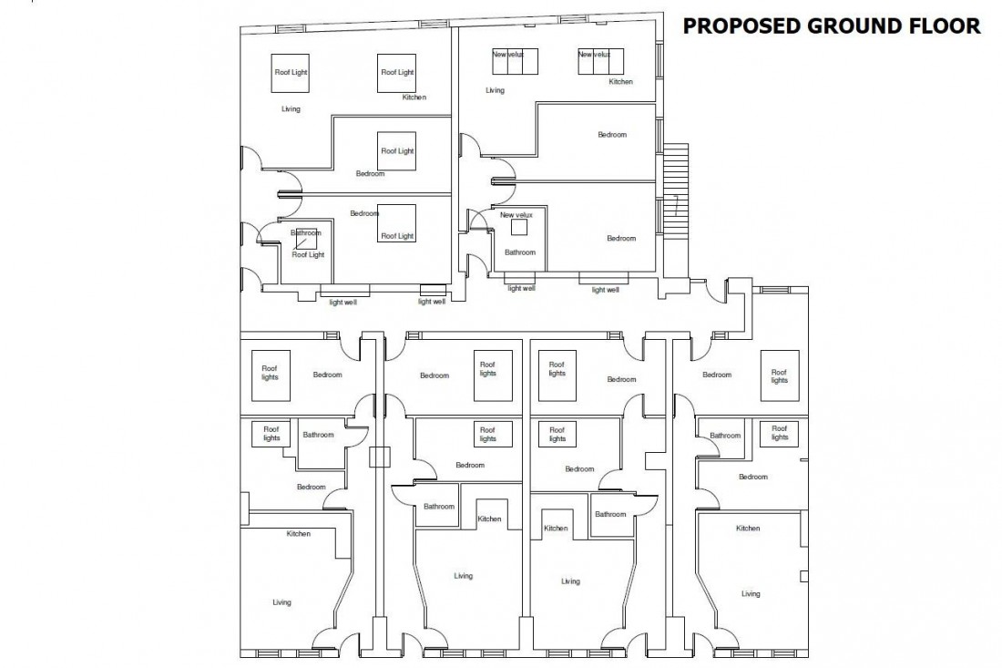 Floorplan for PLANNING - 6 x 2 BED FLATS