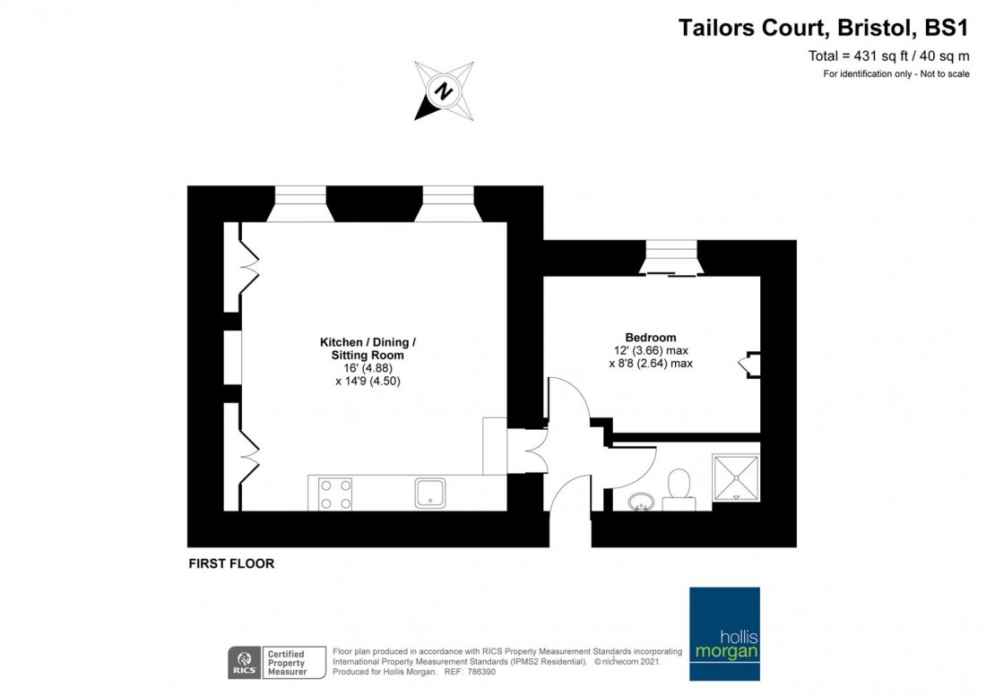 Floorplan for Taylors Bank, Tailors Court, City Centre