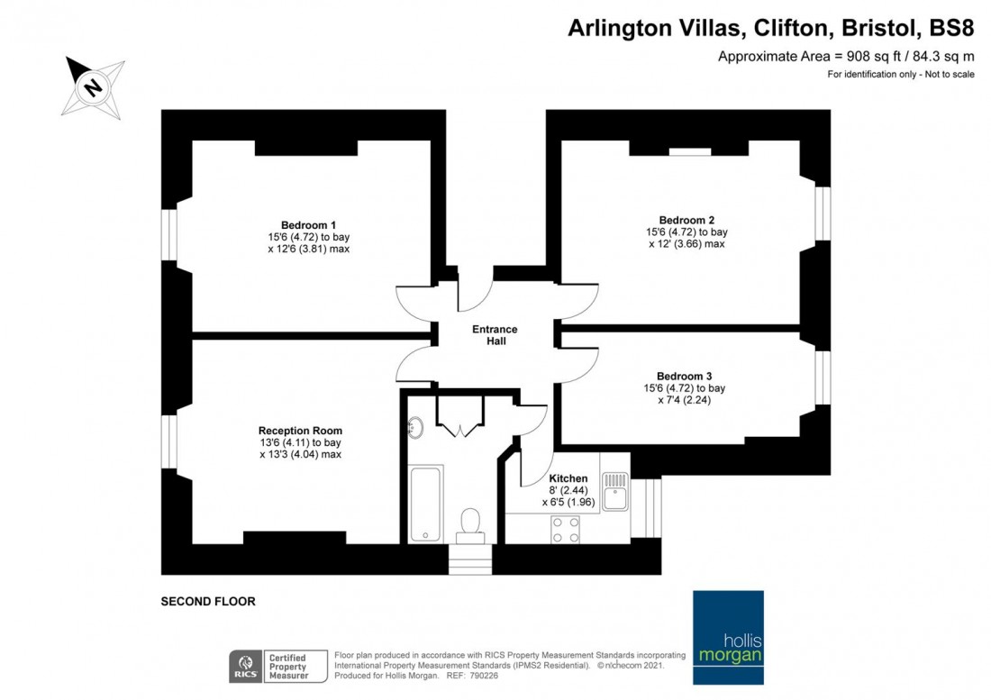 Floorplan for Arlington Villas, Clifton