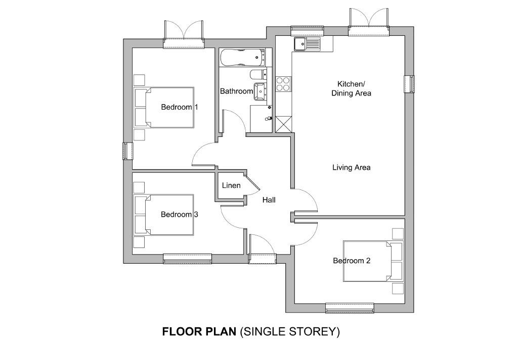 Floorplans For PLOT WITH PLANNING - STROUD