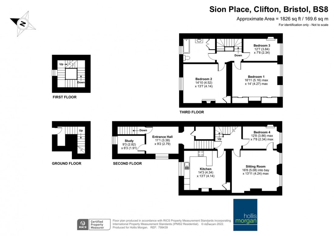 Floorplan for Sion Place, Clifton