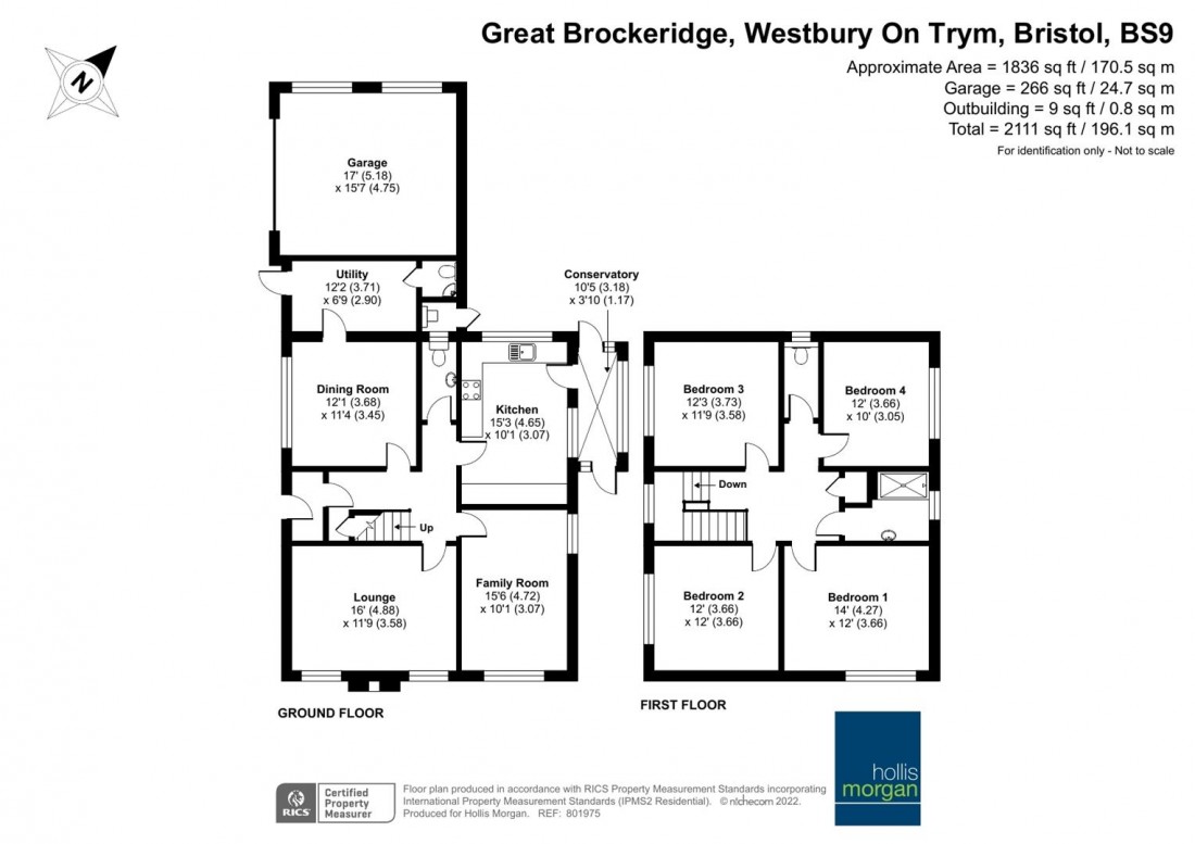 Floorplan for Great Brockeridge, Westbury-On-Trym