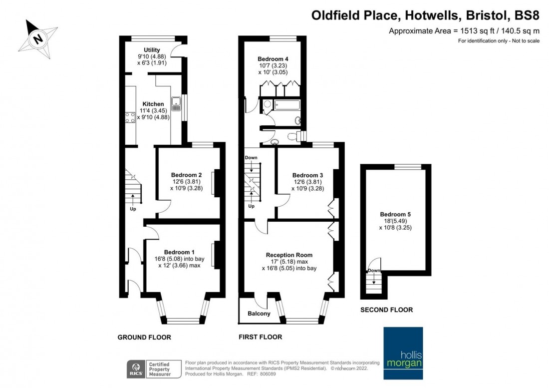 Floorplan for Oldfield Place, Hotwells
