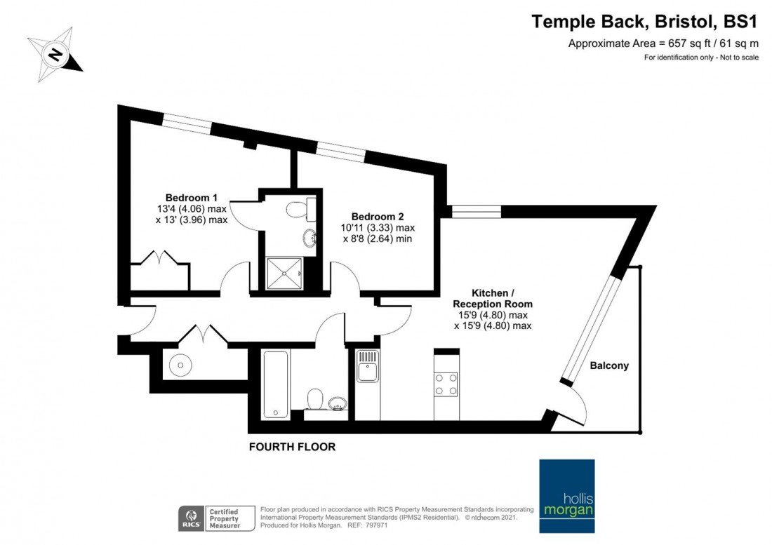 Floorplan for Templebridge Apartments, Redcliffe