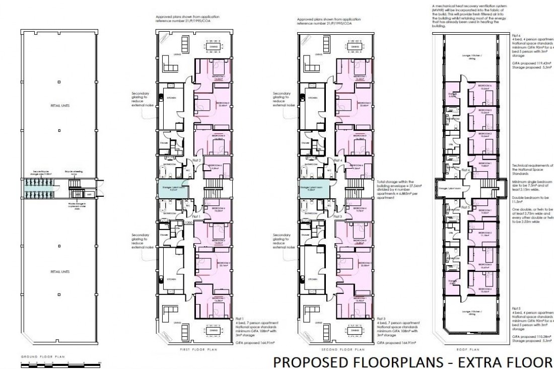 Floorplan for RESI DEVELOPMENT - 6 X 4 BEDS + RETAIL