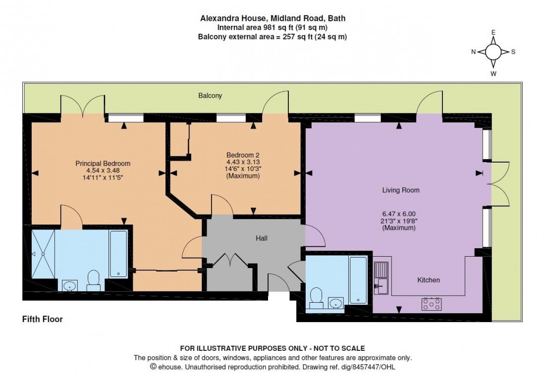 Floorplan for PENTHOUSE - CASH BUYERS ONLY