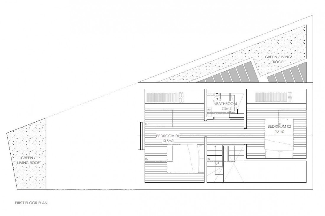 Floorplan for PLANNING GRANTED - 2 BED HOUSE