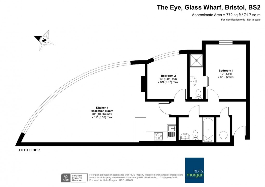 Floorplan for TEMPLE QUAY - £1300 pcm