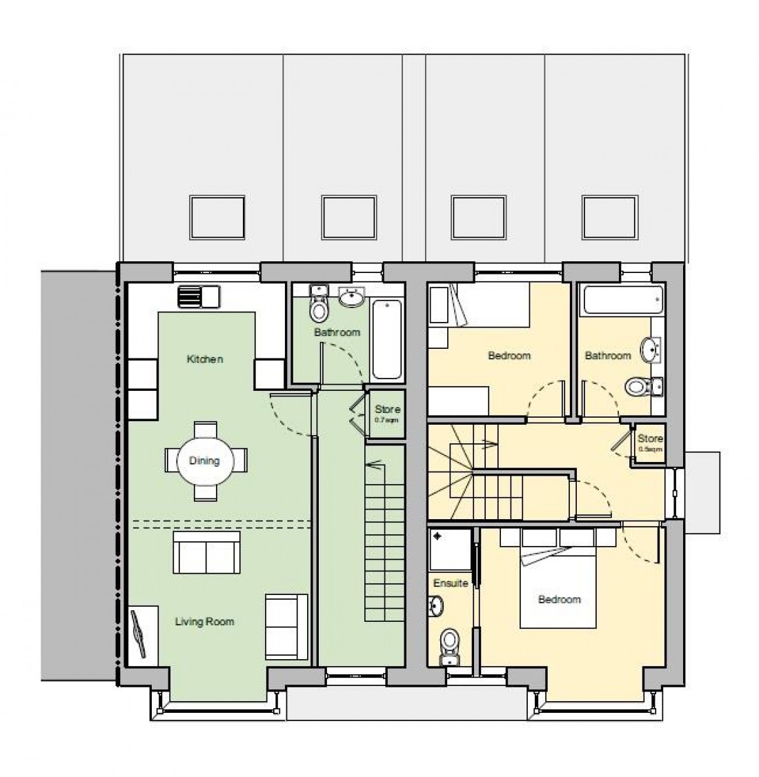 Floorplan for HOUSE + PLOT COMBO - BS4